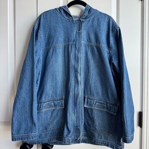 Vintage Blassport Hooded Denim Jacket Chore Coat XL